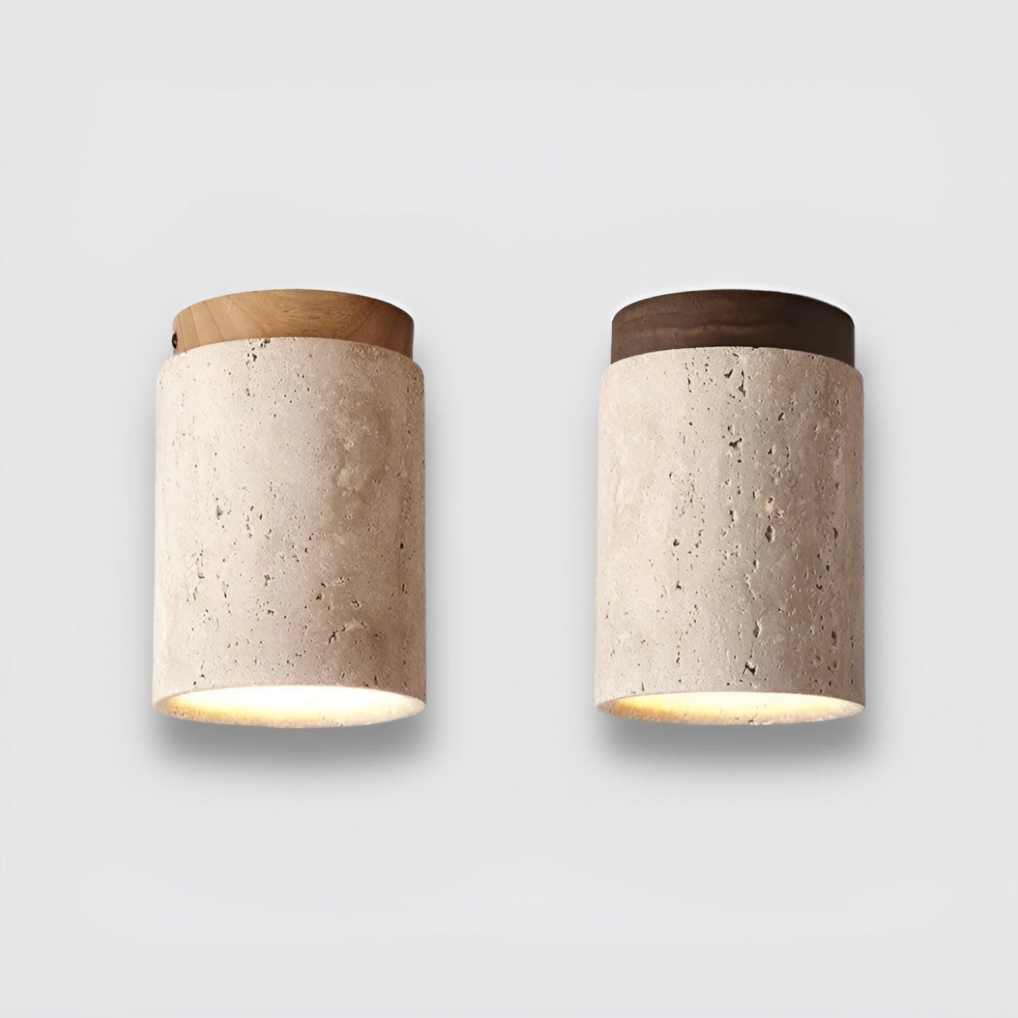 Elegant Natural Stone LED Ceiling Light