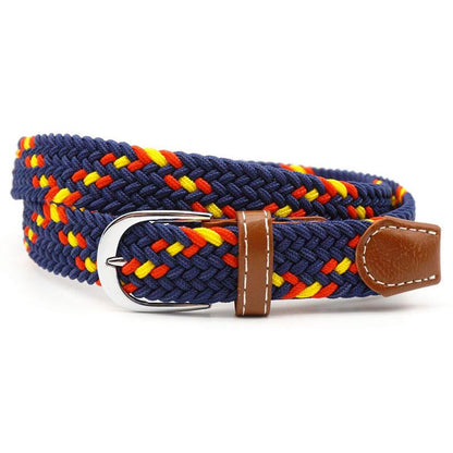 Elastic Woven Leather Belt