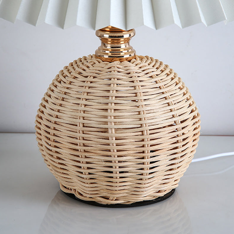 Soft Fabric Shade Nordic LED Bedside Lamp