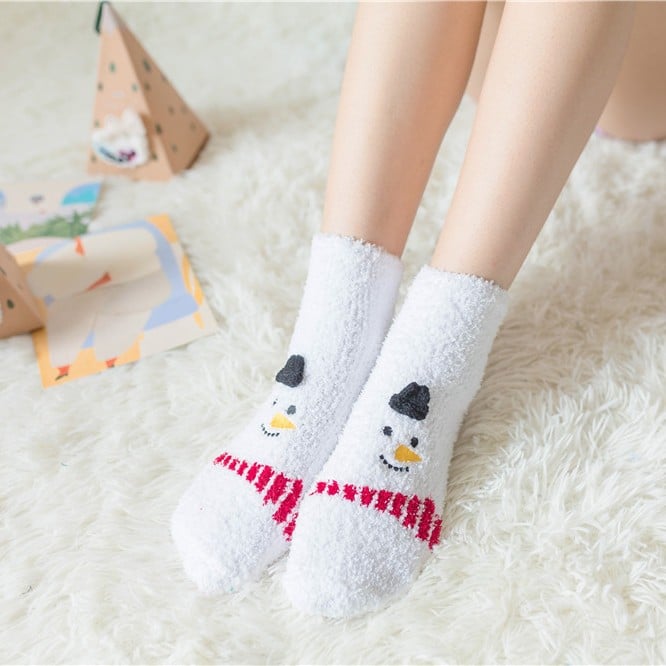 Cozy Christmas Socks Gift Set Soft Plush Design