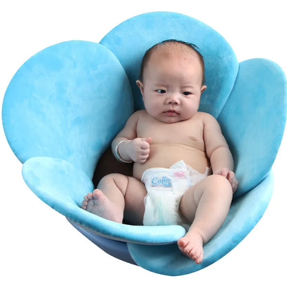 Soft Floral Baby Bath Support Cushion