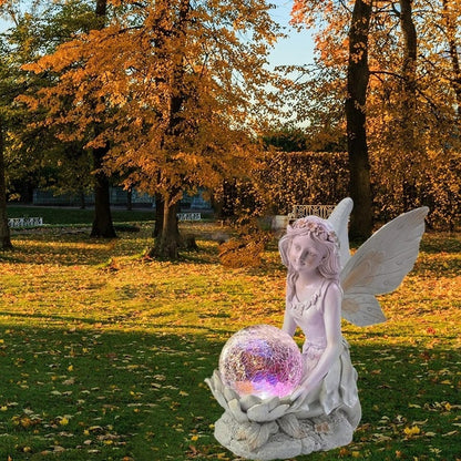 Solar Powered Fairy Garden Ornament Statue
