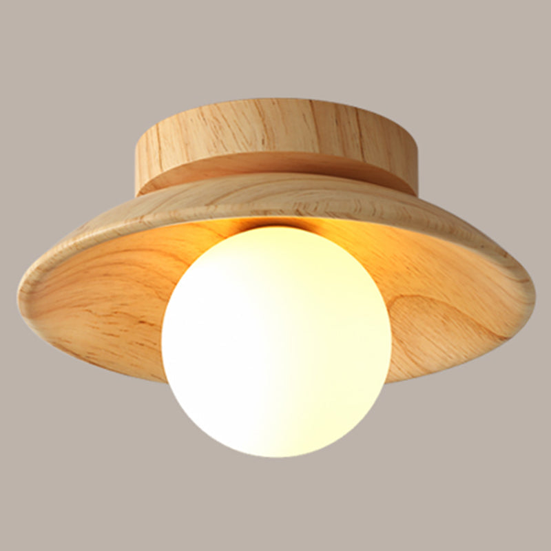 Rustic Wood Ceiling Light Fixture