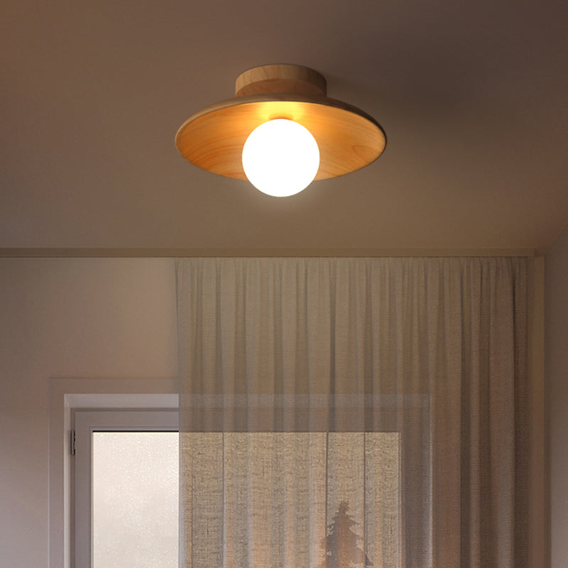 Rustic Wooden Ceiling Light Fixture