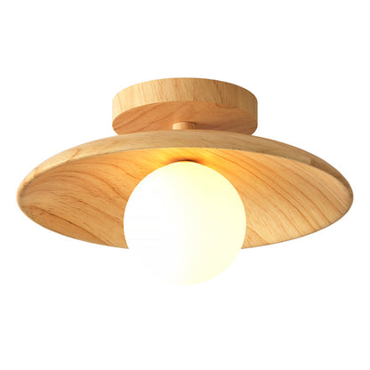 Rustic Wooden Ceiling Light Fixture