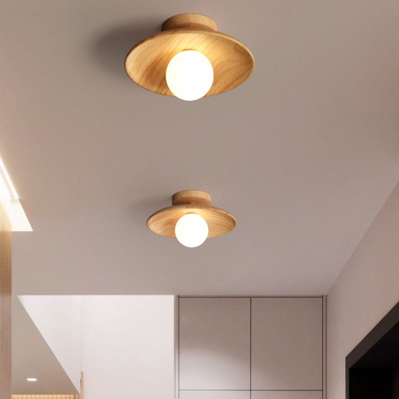 Rustic Wooden Ceiling Light Fixture