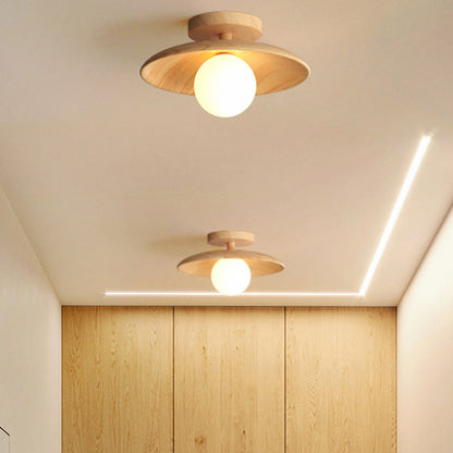 Rustic Wood Ceiling Light Fixture
