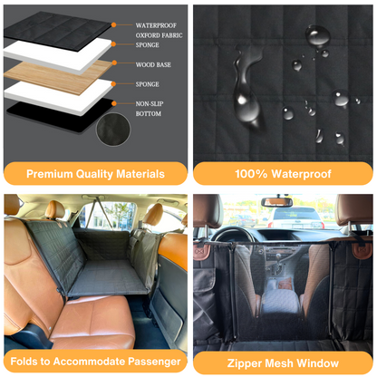 Pet Car Back Seat Extender with Door Protectors