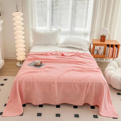 Soft Waffle Weave Cotton Blanket