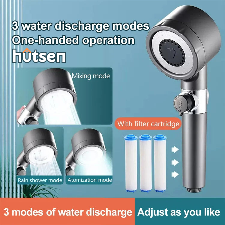Relaxing 4-in-1 Spa Showerhead for Skin and Mind