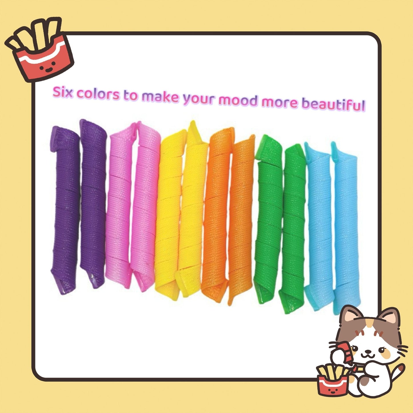 Soft Curl Hair Rollers Set of 10