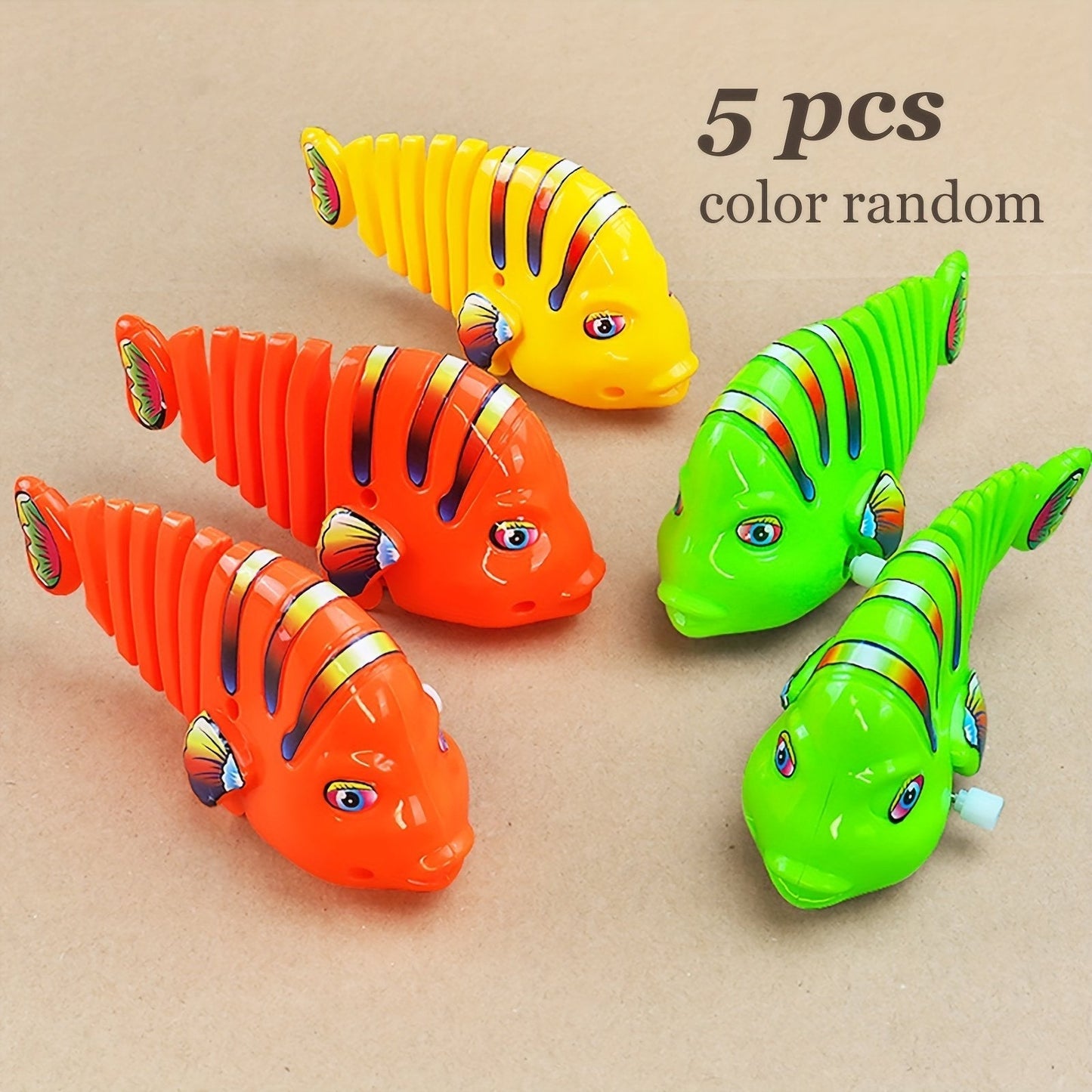 Colorful Winding Fish Shape Toy