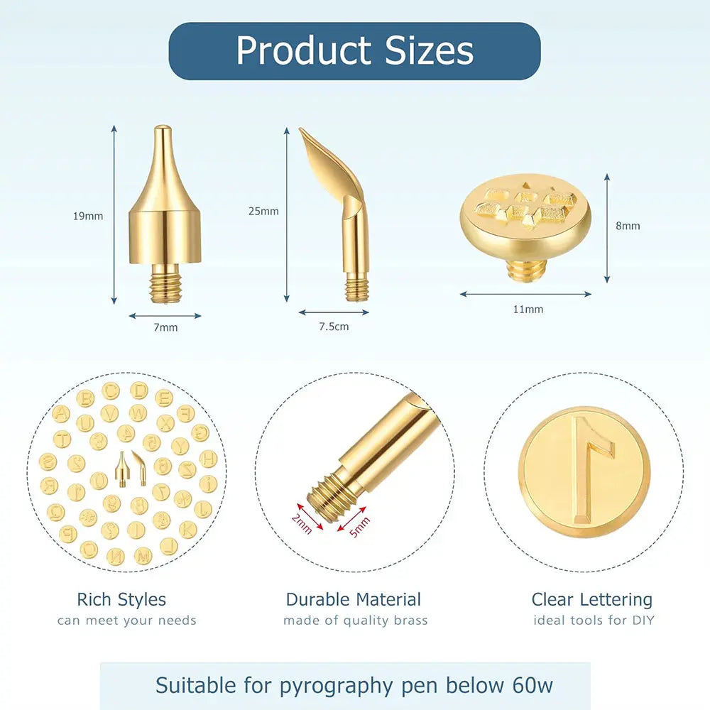 Personalized Metal Stamping Kit for Wood and Leather Crafting