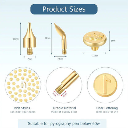 Personalized Metal Stamping Kit for Wood and Leather Crafting