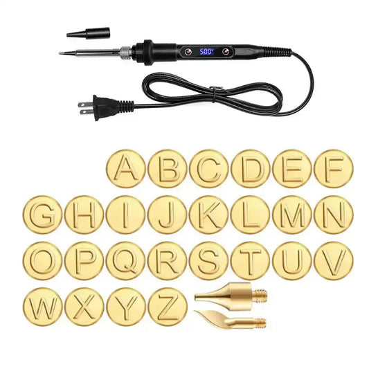 Personalized Metal Stamping Kit for Wood and Leather Crafting - Fesara