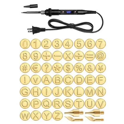 Personalized Metal Stamping Kit for Wood and Leather Crafting