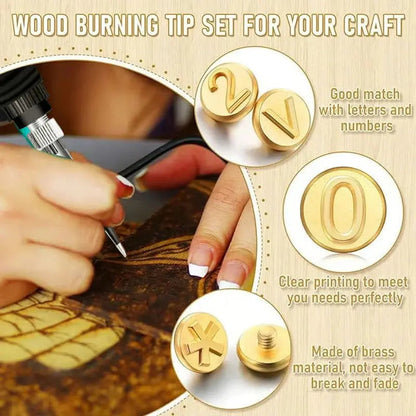 Personalized Metal Stamping Kit for Wood and Leather Crafting