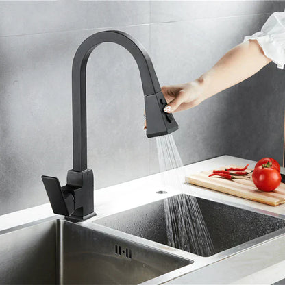 Contemporary Swing Kitchen Faucet – Sleek Stainless Steel Mixer Tap
