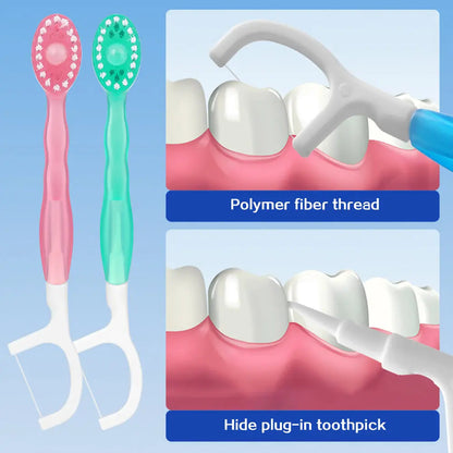 Portable 5-in-1 Travel Toothbrush Kit
