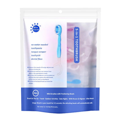 Portable 5-in-1 Travel Toothbrush Kit