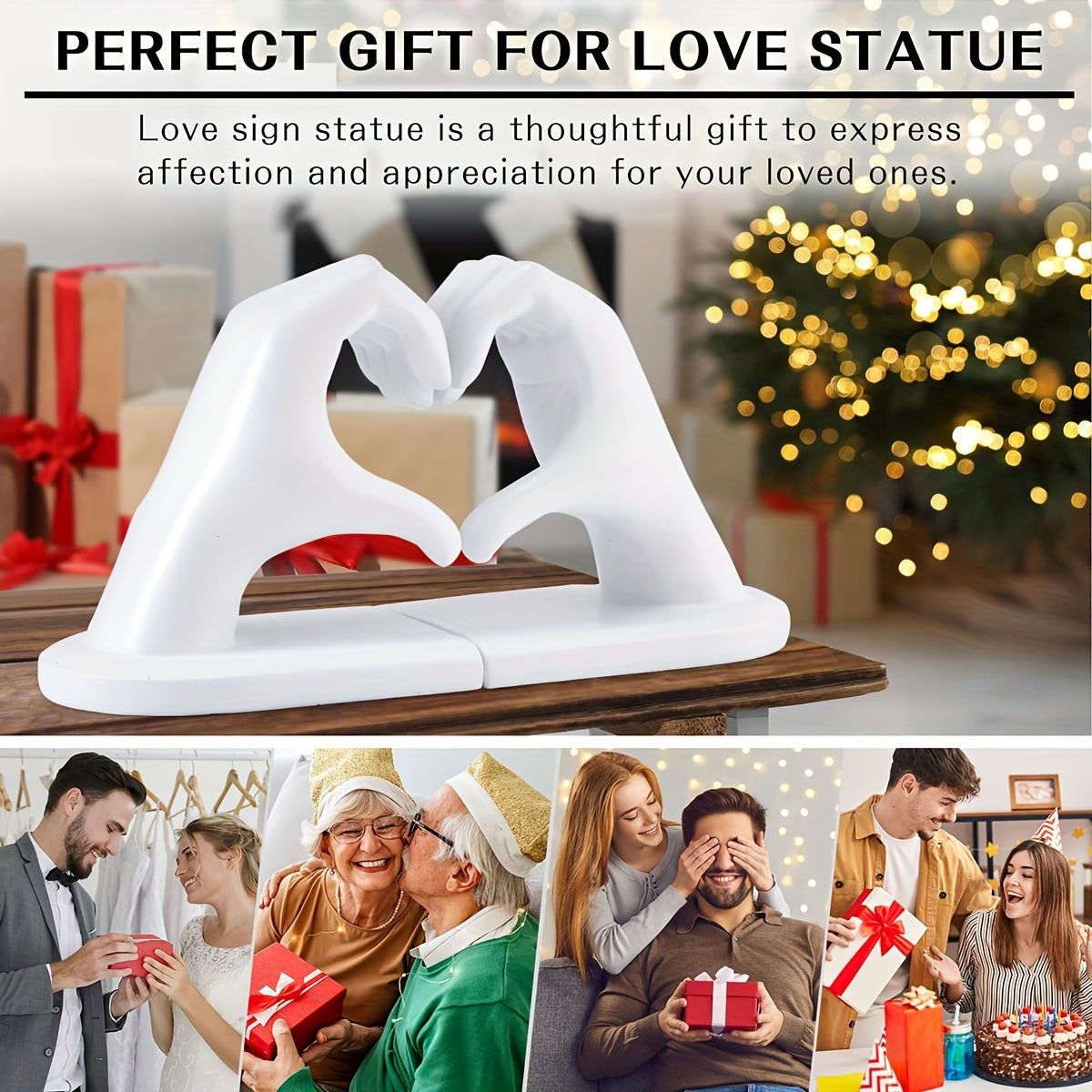 Elegant Heart Shaped Book Ends in Rose Gold