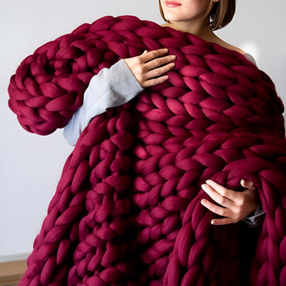 Cozy Handmade Knit Blanket