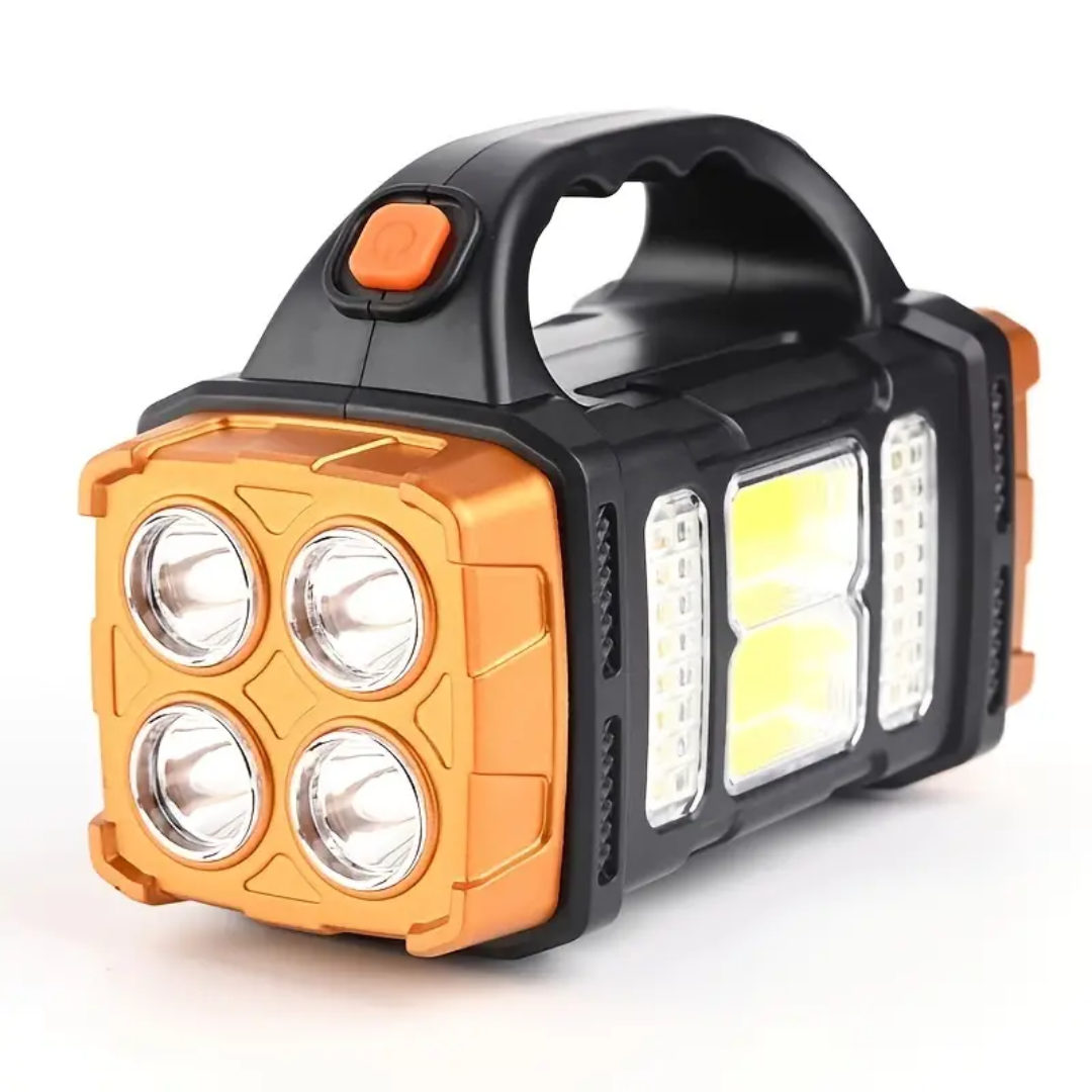 Compact 4-in-1 LED Flashlight Power Bank - Fesara