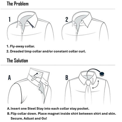 Strong Magnetic Shirt Collar Stays