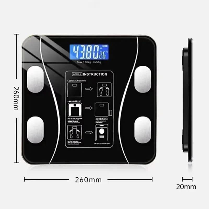 Smart Digital Body Fat Scale with Bluetooth App