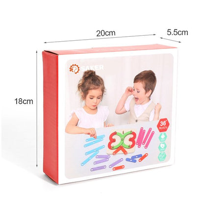 Colorful Wooden Learning Block Toy