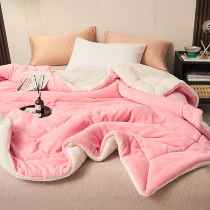 Plush Double Sided Velvet Throw Blanket