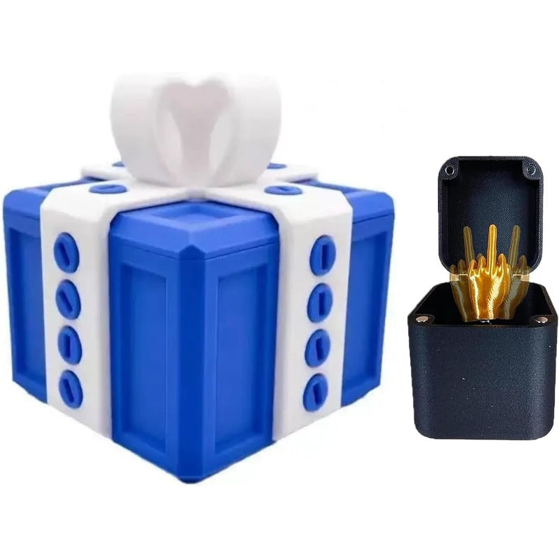 Funny Gag Gift Box Prank Toy Middle Finger Joke