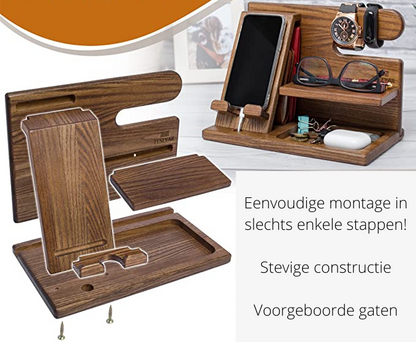 Natural Wood Phone Stand and Holder