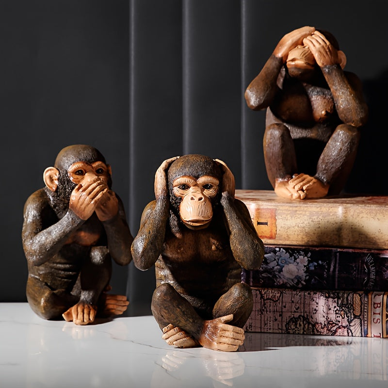 Fun Monkey Figurine Set of 3 - Fesara