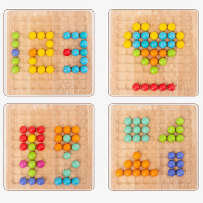 Natural Wood Bead Board Game