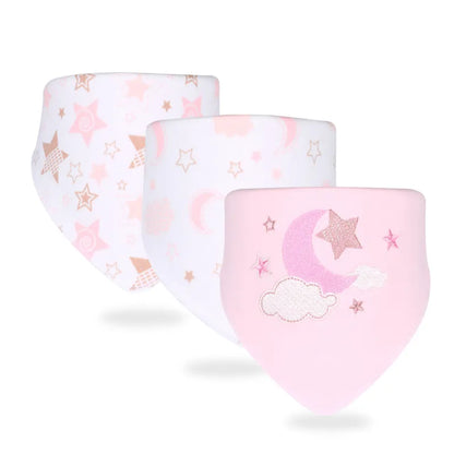 Adorable Baby Bib Scarf Set - Gentle Cotton Cloth