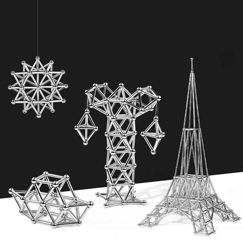 Magnetic Building Blocks Set for Kids DIY Creativity