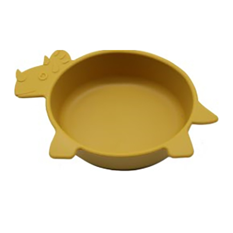 Soft Silicone Baby Bowl with Dinosaur Design