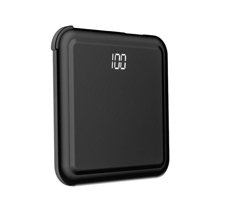 Compact Portable Solar Charger with Hidden Cable