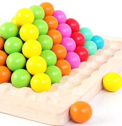 Natural Wood Bead Board Game