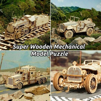 Challenging Wooden 3D Brain Teaser Puzzle
