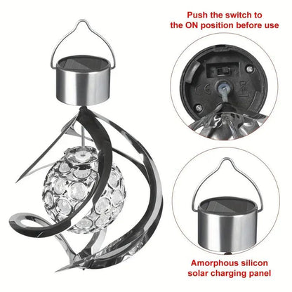 Outdoor Color Changing Solar Wind Chime Light