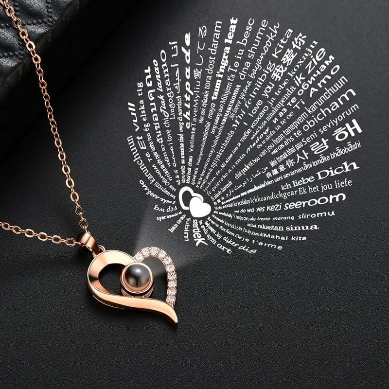Heartfelt 100 Language Love Pendant Necklace