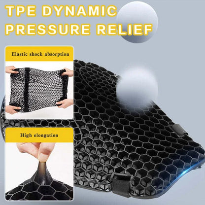 Comfortable Gel Motorcycle Seat Pad with Shock Absorption