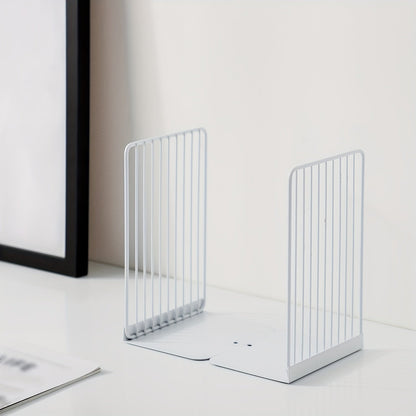 Sturdy Metal Book Ends for Home Office Decor - Fesara