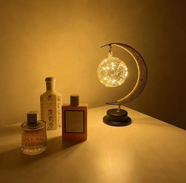 Soft Moon Glass Table Lamp