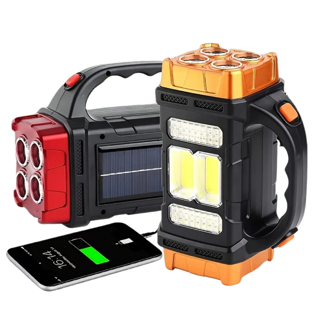 Compact 4-in-1 LED Flashlight Power Bank