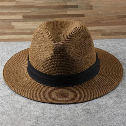 Natural Woven Panama Sun Hat