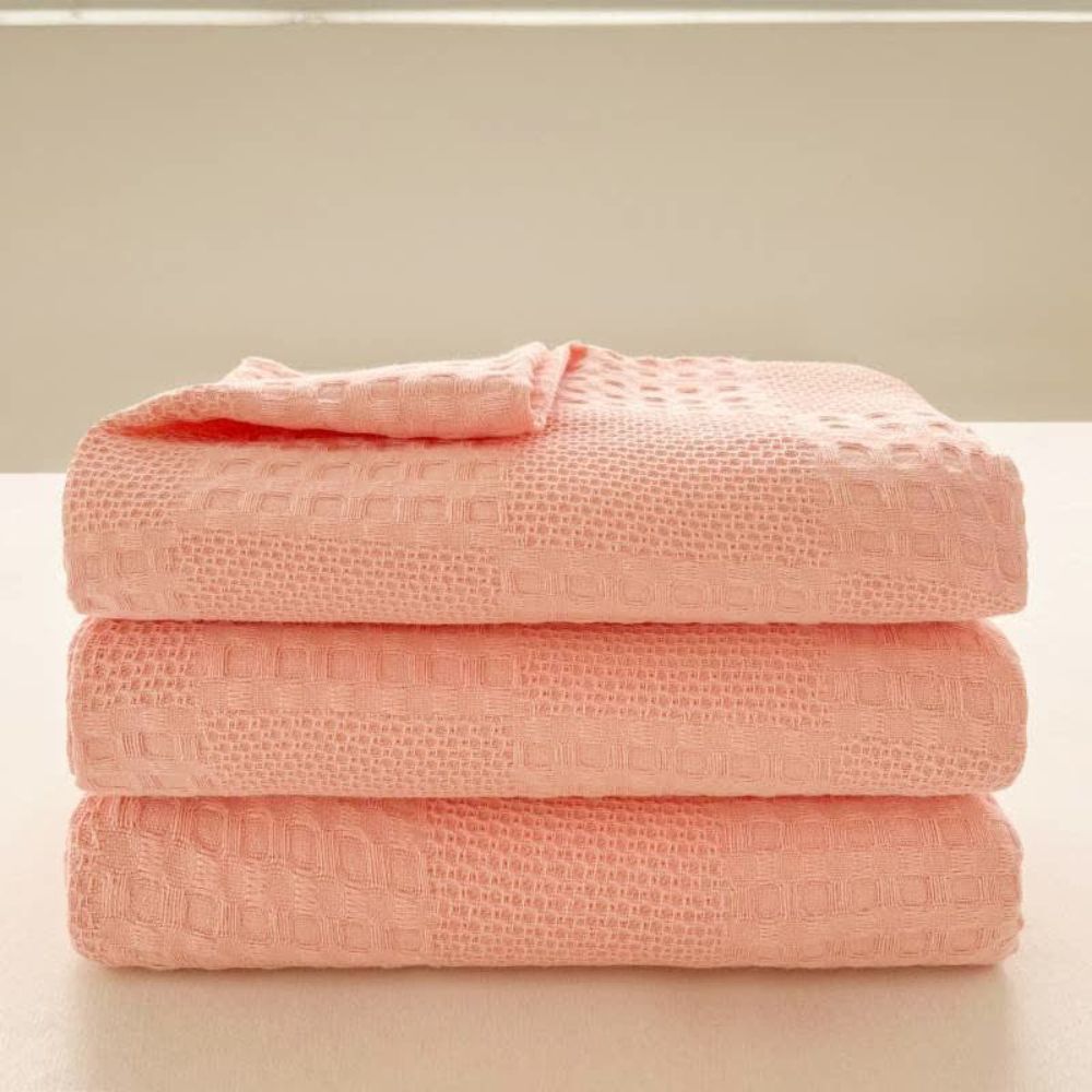 Soft Waffle Weave Cotton Blanket