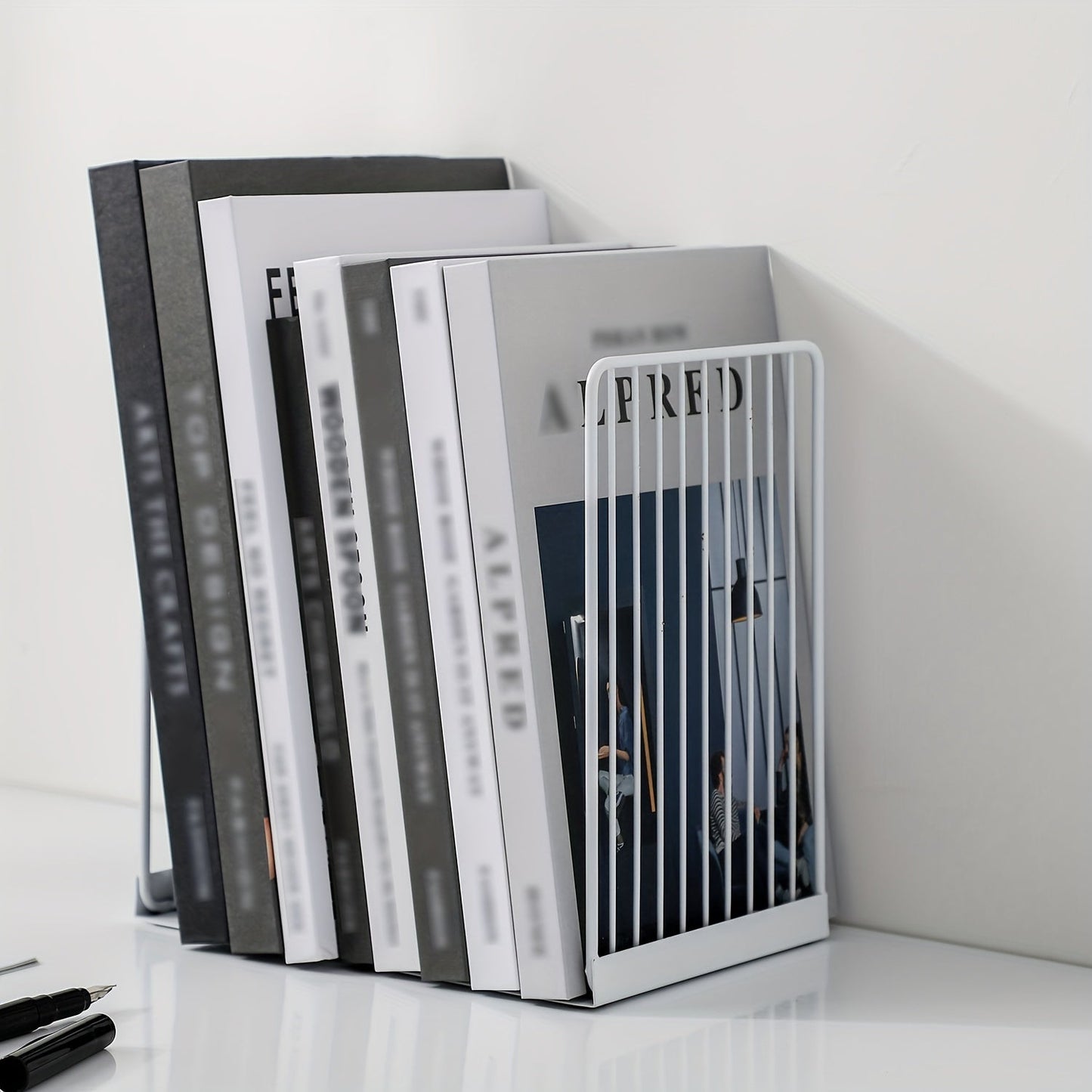 Sturdy Metal Book Ends for Home Office Decor